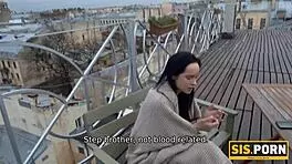 Porn guy fantasizes about sex with step ter and this day comes, sucking juicy cock in doggystyle fantasy.