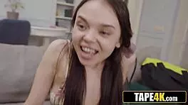 teen girlfriend and best friend give fantastic double rimjob