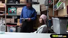 Cute Russian Migrant Shoplifter Teen Gets Punished In The Garage