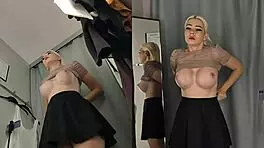 Hidden Camera Spies Girl Without Panties in Fitting Room