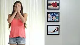 I bound this amateur teen and roughly fucked her in cowgirl