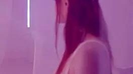 Lucy Huxley STRIPS and SUCKS big black cocks in group