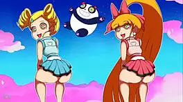 teenage powerpuff girls throw it back in panties and thongs
