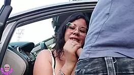 maya meets hot guy and sucks him off in public, oopsie!