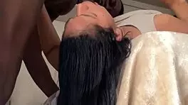 yo, watch this cute school girl get face fucked hard by big black cock