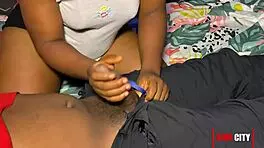 Early morning hardcore sex with husband, blowjob and wet pussy fucking. Bent over with shaved pussy and natural tits.