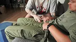 i surprised my redhead co-worker with deepthroat blowjob after shift