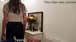 naughty college student getting clothes ripped and spanked to orgasm