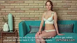 Amazing teen explores body to climax