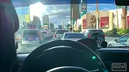 I gived road head to his big cock on las vegas boulevard, so wet!