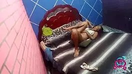 Skinny Teen Latina Bent Over For Family Anal