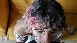 Naughty student explores first time barefoot adventure