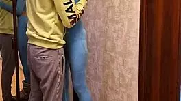 Skinny Girl Next Door With Ponytail Has Sex On Roller Skates