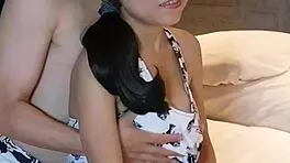 Home Made Amateur Stimulates Busty Girlfriend’s Nipples in Bedroom