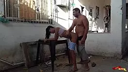 Fudendo no Quintal com Baby-Sitter in Rough Anal Action