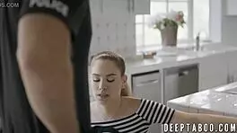 beauty with a police record seduces with her body to keep the secret