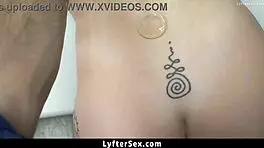 Teen Caught Stealing Dildo From Sex Store And Punished By Riding Officer In Garage