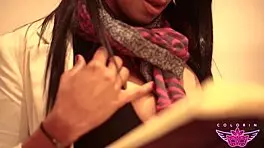 wet shaved pussy glasses girl fingering deep in cunt