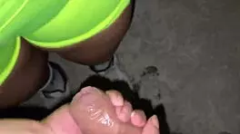 I fuck the neighbor on the terrace while she hangs clothes