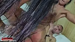 Met at swinger club, me and Luca bang Silvia in hot threesome