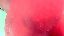 underwater babe gets creampie and dildo