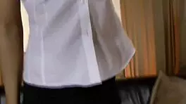 Glamour Babe with Old Man on the Floor