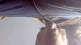 African teen expertly handles monster cock with sloppy enthusiasm, ending in facial.