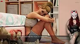 in episode 35, ms denvers plays the stepsister with big tits in fishnets