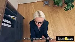 Office desk hosts deep anal fucking