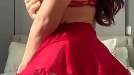 Solo Video Call With Crossdressing Transsexual In Fishnets