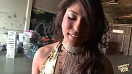 laurie vargas enjoys her very first rough double anal with big natural tits