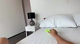 Real backstage sex with busty bikini model