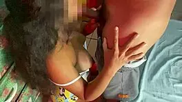 I teased my step-brother, come here, and he couldn't resist the blowjob