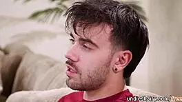 sexy teen brunette sucks huge cock swallows deep then rides it with ryder rey and nade nasty