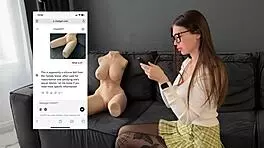 baby girl rides hard and takes huge cum load on face! 😍