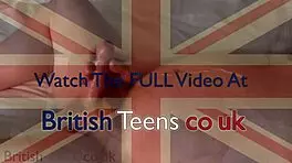 18 Year Old British Hottie Wanks Off an Older Neighbor