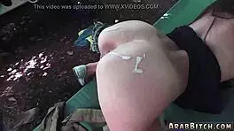 Tattoo Teen 18+ First-Time Webcam Masturbation in Raw Military Style