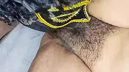 Licking Very Hot Desi Indian Bhabhi's Hairy Pussy With Moaning