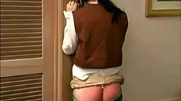 Samara Mae girl scout gets intense bare ass otk spanking