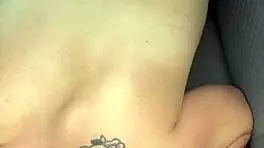 Big booty hooker rides customer reverse cowgirl and swallows cum