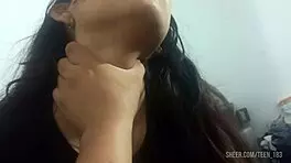 teen18 slim 18 year old lets me touch her flawless chest