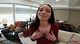 I witness BBC surprise as he cums inside 18-year-old with natural tits.