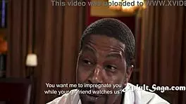 petite dyke rides her bbc boss for his spunk