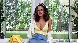 Topless Tease Isabella Gets Pretty Face Soaked in Cum