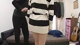 Petite Japanese girl 18, wanna try rough creampie in uncensored jav?