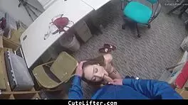 Suspected Thief Complies With Strip Search By The Mall Cop