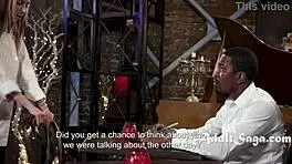 petite dyke rides her bbc boss for his spunk