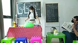 Asian Teen Bent Over For Hardcore Fuck In Her Store