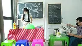 Asian Teen Bent Over For Hardcore Fuck In Her Store