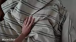 Beautiful ebony couple starts sex vlog with blowjob and riding big cock